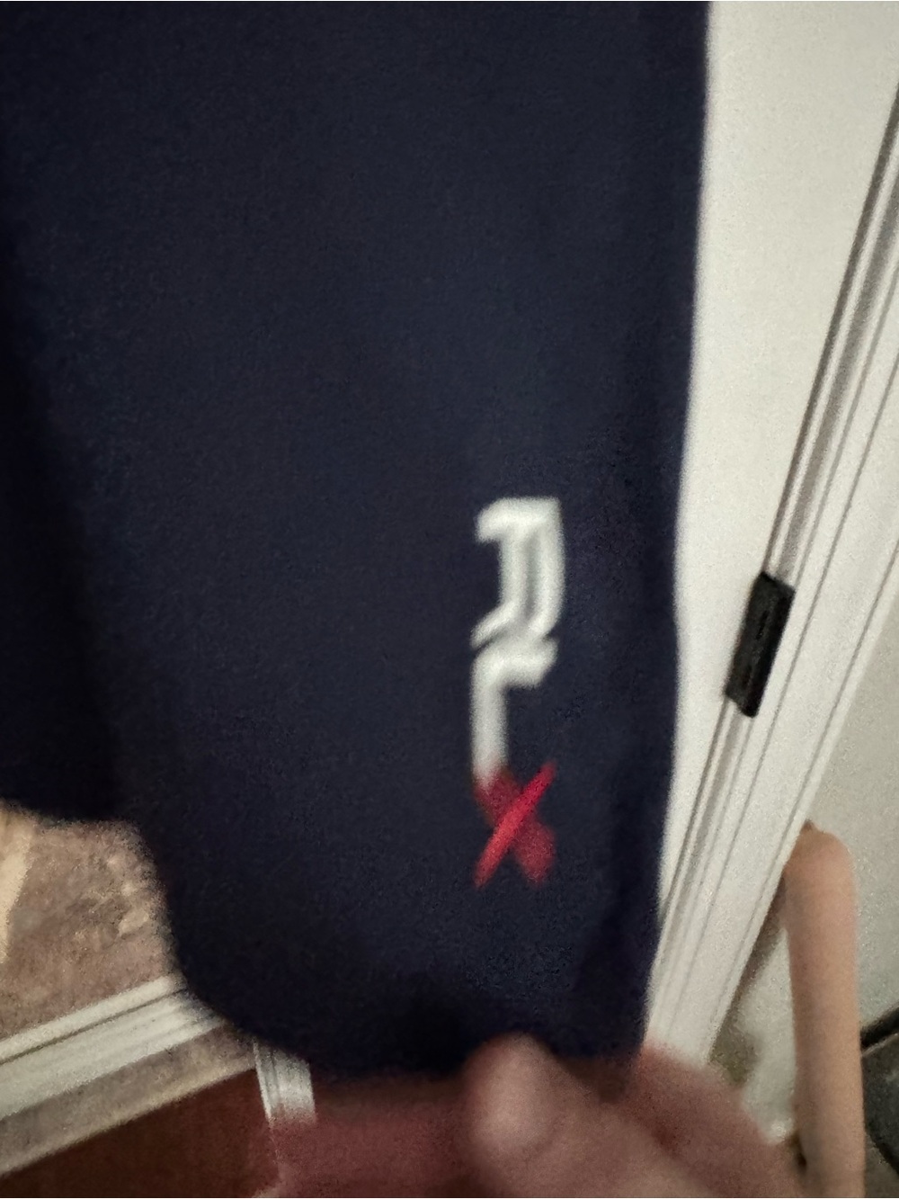 RLX Ralph Lauren Navy Blue Half-Zip Pullover with White Stripe - Picture 5 of 5